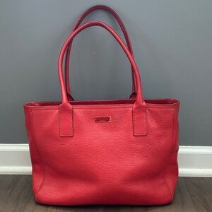 Kate Spade York Street Noel Shoulder Tote Bag Coral Red